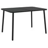 vidaXL Mesa de jardim 110x80x71 cm a&ccedil;o antracite