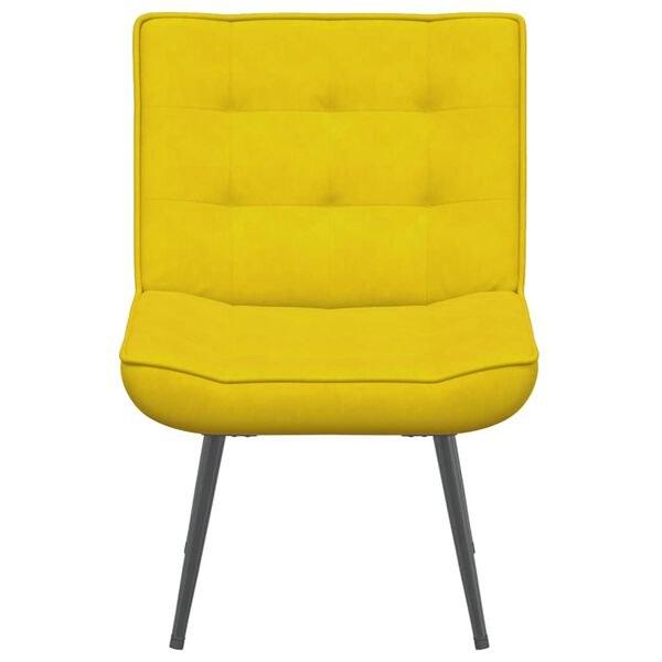 vidaXL Cadeira de relaxamento 64x74x84 cm veludo amarelo