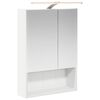vidaXL Arm&aacute;rio de Espelho para Banheiro Branco 50 x 14,5 x 70 cm