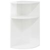 vidaXL Mesa de apoio Branco Brilhante 29,6 x 29,6 x 60 cm
