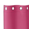 vidaXL Cortinas Blackout com Argolas 2 pcs Rosa Brilhante 140 x 140 cm