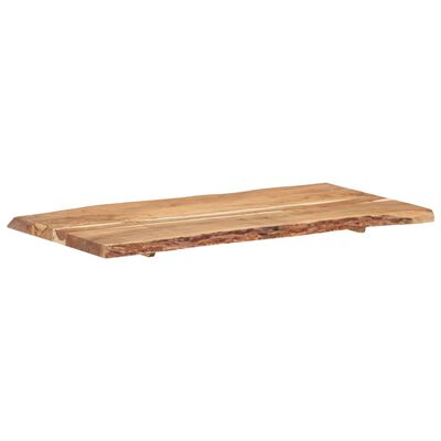 vidaXL Tampo de mesa 118x(50-60)x3,8 cm madeira de acácia maciça