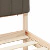 vidaXL Estrutura de Cama com Cabeceira Estofada Cinzento-acastanhado