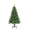 vidaXL &Aacute;rvore de Natal Artificial Verde 120 cm PVC, A&ccedil;o e Pl&aacute;stico
