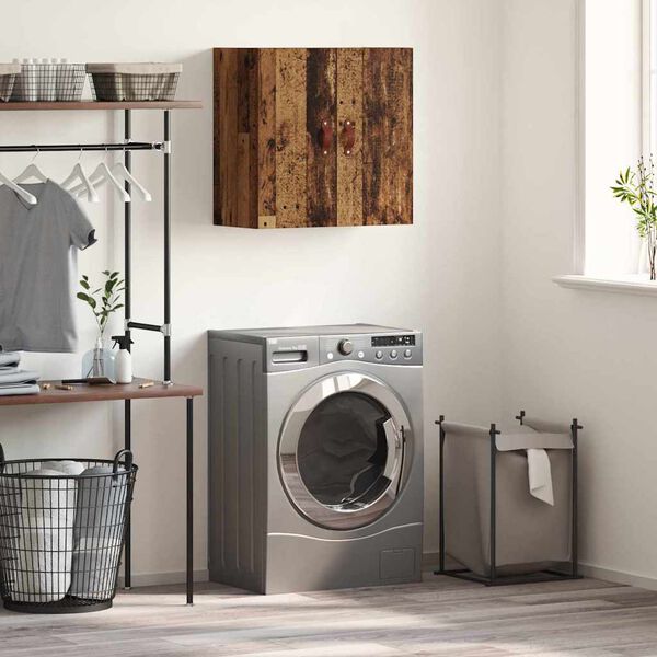 vidaXL Arm&aacute;rio de Parede Madeira antiga 60 x 31 x 60 cm