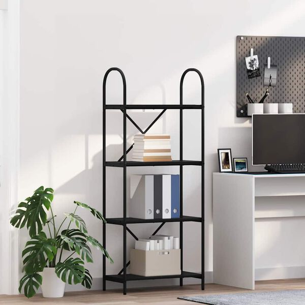 vidaXL Estante Carvalho Preto 60 x 30 x 146 cm Madeira processada