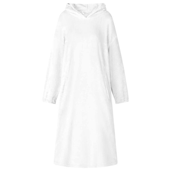 vidaXL Sweatshirt manta Branco m Flanela