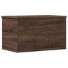 vidaXL Caixa de arrumação 60x35x35 cm deriv. madeira carvalho castanho