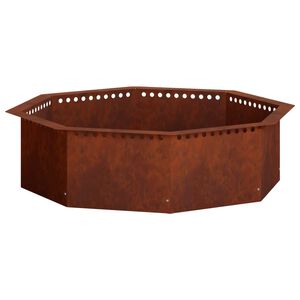 vidaXL Anel para Fogueira Ferro Enferrujado A&ccedil;o Corten
