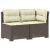 vidaXL Sof&aacute; de Jardim 2 Lugares com Almofadas Look Rattan 2 lugar PP