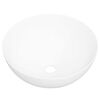 vidaXL Lavat&oacute;rio redondo 36x15 cm cer&acirc;mica branco