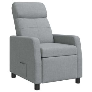 vidaXL Reclin&aacute;vel Cinzento-claro Tecido