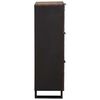 vidaXL Highboard Castanho 40 x 33 x 110 cm Madeira de mangueira maci&ccedil;a