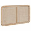 vidaXL Cabeceira com cabeceira Natural 100 x 55 x 3 cm Vime