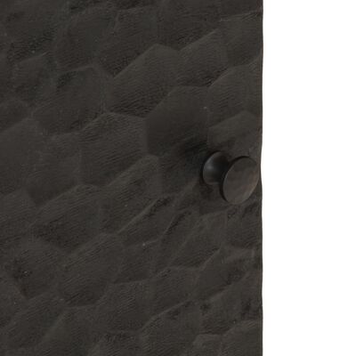 vidaXL Mesa de cabeceira 40x33x46 cm madeira de mangueira maciça preto