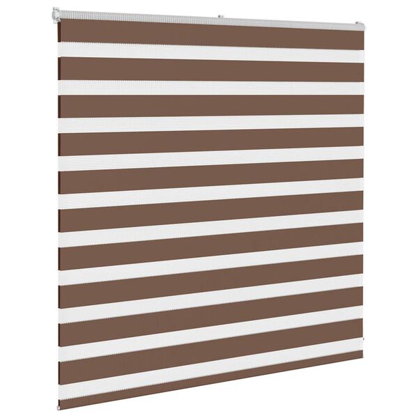 vidaXL Cortina de zebra 140x100 cm largura do tecido 135,9cm poli&eacute;ster