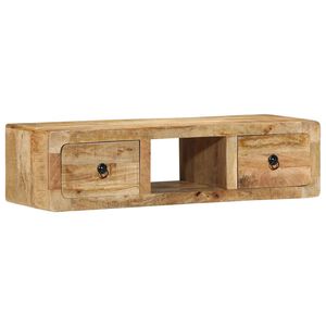 vidaXL Arm&aacute;rio de TV para parede 100x32x25 cm mangueira &aacute;spera maci&ccedil;a