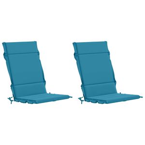 vidaXL Almofadas para Cadeiras Alta em 2 Pe&ccedil;as GEMERT 2 pcs Azul-Claro