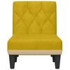 vidaXL Chaise longue veludo amarelo
