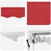 vidaXL Toldo Retr&aacute;til El&eacute;trico Vermelho 3,5 x 2 m