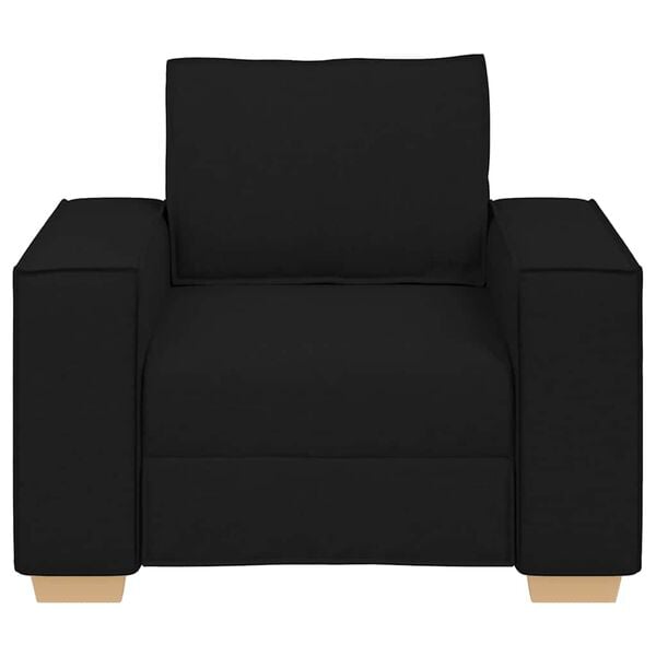 vidaXL Sof&aacute;-cadeira Preto 100x78x84 cm Tecido