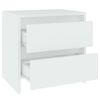 vidaXL Mesa de cabeceira 45x34,5x44,5 cm aglomerado branco