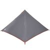 vidaXL Tenda familiar tipi para 7 pessoas impermeável cinza/laranja