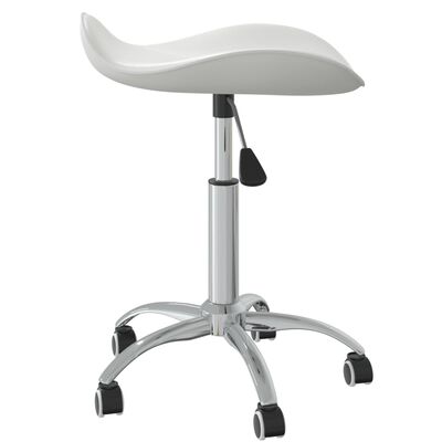 vidaXL Cadeira de escritório couro artificial branco