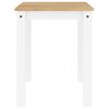 vidaXL Mesa de jantar PANAMA 112x60x75 cm pinho maci&ccedil;o branco
