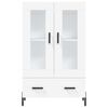 vidaXL Aparador alto 69,5x31x115 cm derivados de madeira branco