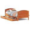vidaXL Cama sem colch&atilde;o 90x200 cm pinho maci&ccedil;o castanho-mel