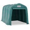 vidaXL Tenda de garagem em PVC 2,4x3,6 m verde