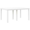 vidaXL Conjunto de Jantar para Jardim 5 pcs Branco Rattan Polt