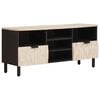 vidaXL Gabinete para TV Acabamento em Wash Branco 100 x 33 x 46 cm