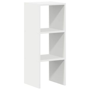 vidaXL Estante empilh&aacute;veis 30x30x80 cm derivados de madeira branco