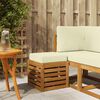vidaXL Banco para Exterior Madeira S&oacute;lida de Ac&aacute;cia Natural