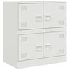 vidaXL Aparador 67x39x73 cm a&ccedil;o branco
