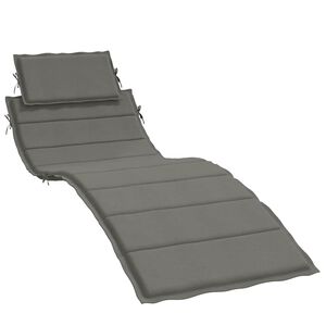 vidaXL Almofad&atilde;o para espregui&ccedil;adeira 186x58x4cm mesclado tecido