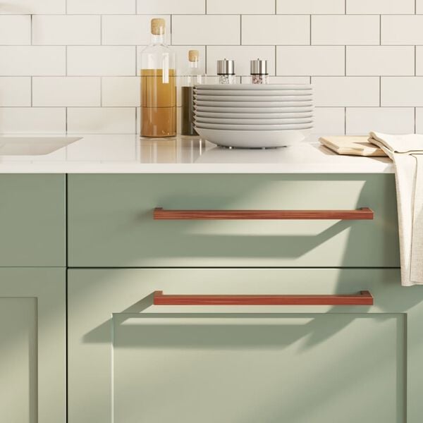 vidaXL Puxadores para m&oacute;veis 10 pcs 320 mm a&ccedil;o inoxid&aacute;vel bronze