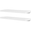 vidaXL Prateleiras de parede para livros/DVD MDF branco