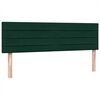 vidaXL Cama box spring com colch&atilde;o 160x210 cm veludo verde escuro
