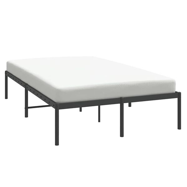 vidaXL Estrutura de cama 120x200 cm metal preto