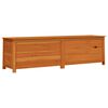 vidaXL Caixa p/ almofad&otilde;es exterior 200x50x56 cm abeto maci&ccedil;o castanho