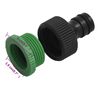 VidaXL Mangueira de jardim com conjunto de encaixe 0,5" 50 m PVC verde