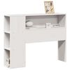 vidaXL Cabeceira com arruma&ccedil;&atilde;o 75 cm madeira de pinho maci&ccedil;a branco