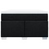 vidaXL Cama boxspring com colch&atilde;o 120x190 cm tecido preto