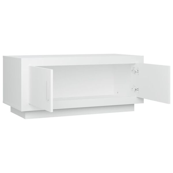 vidaXL Mesa de centro 102x50x45 cm derivados de madeira branco