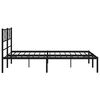 vidaXL Estrutura de cama com cabeceira 120x200 cm metal preto