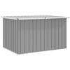 vidaXL Caixa de arruma&ccedil;&atilde;o para jardim 150x101x91 cm cinzento