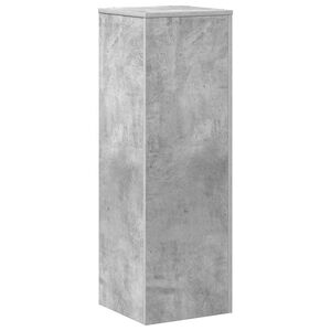 vidaXL Suporte p/ plantas 33x33x100 cm derivados madeira cinza cimento